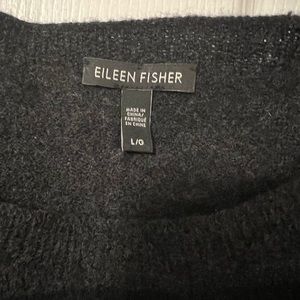 Eileen Fisher Merino Wool Oversized Crop Sweater, size Large